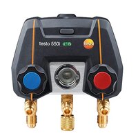 Smallest App Controlled Digital Manifold With Bluetooth And 2-way Valve Block - Color: Black