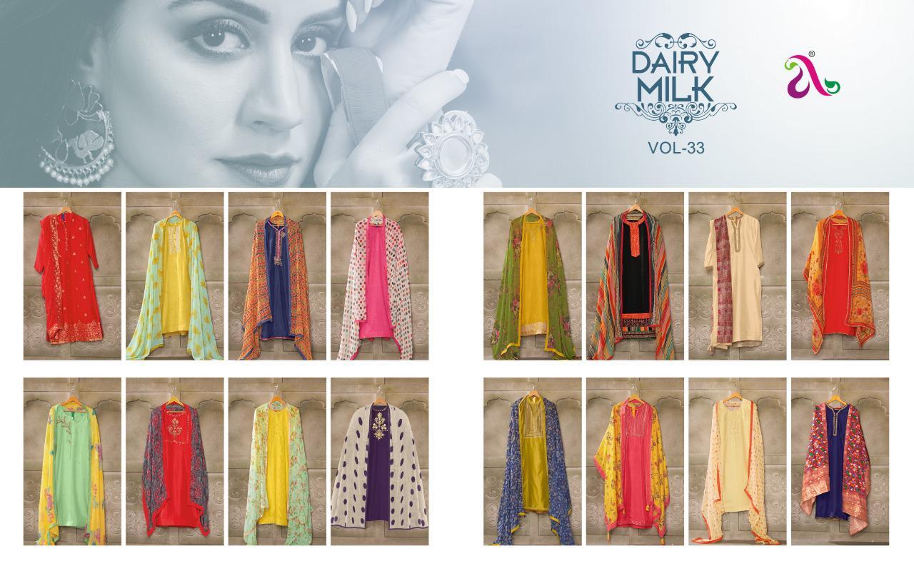 Angroop Dairymilk Vol 33 Cotton Printed Designer Dress Material Catalog