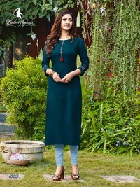 Ladies Flavour Serena Vol 3 Rayon With Embroidery Work Kurti Catalog