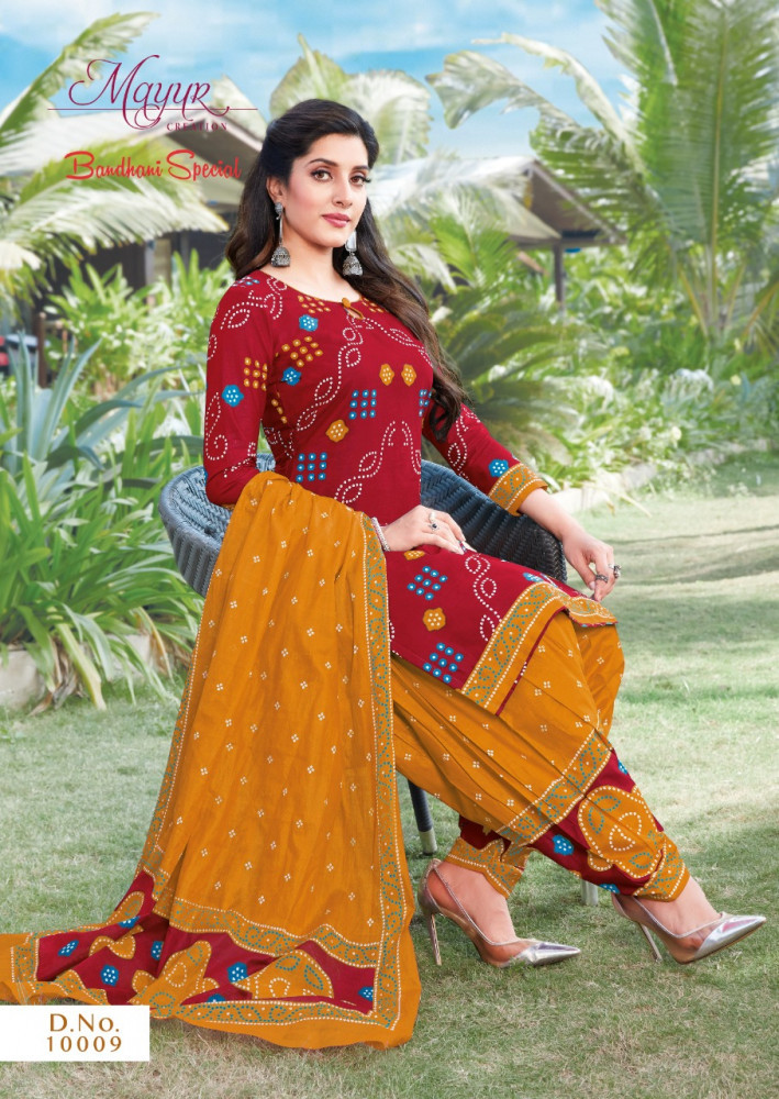 Mayur Bandhani Special Vol-10 Cotton Dress Material Catalog