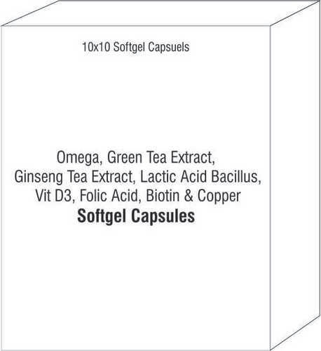 ओमेगा ग्रीन टी एक्सट्रैक्ट जिनसेंग टी एक्सट्रैक्ट लैक्टिक एसिड बैसिलस विट डी3 फोलिक एसिड बायोटिन कॉपर
