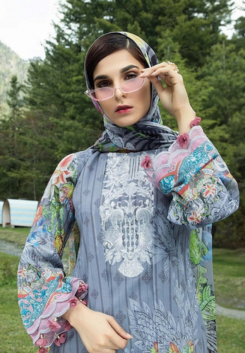 AL Zohaib Roohi Pure Lawn Cotton Pakistani Print Salwar Suits Catalog