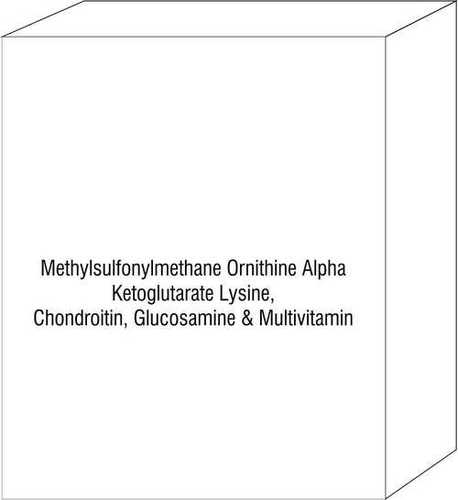 Methylsulfonylmethane Ornithine Alpha Ketoglutarate Lysine, Chondroitin, Glucosamine & Multivitamin