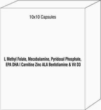 L Methyl Folate Mecobalamine Pyridoxal Phosphate EPA DHA l Carnitine Zinc ALA Benfotiamine & Vit D3