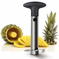 Pineapple Cutter - Premium Stainless Steel, 3-inch Diameter Rings | Effortless Coring, Slicing & Peeling, Dishwasher Safe, Lightweight, Intact Shell For Serving