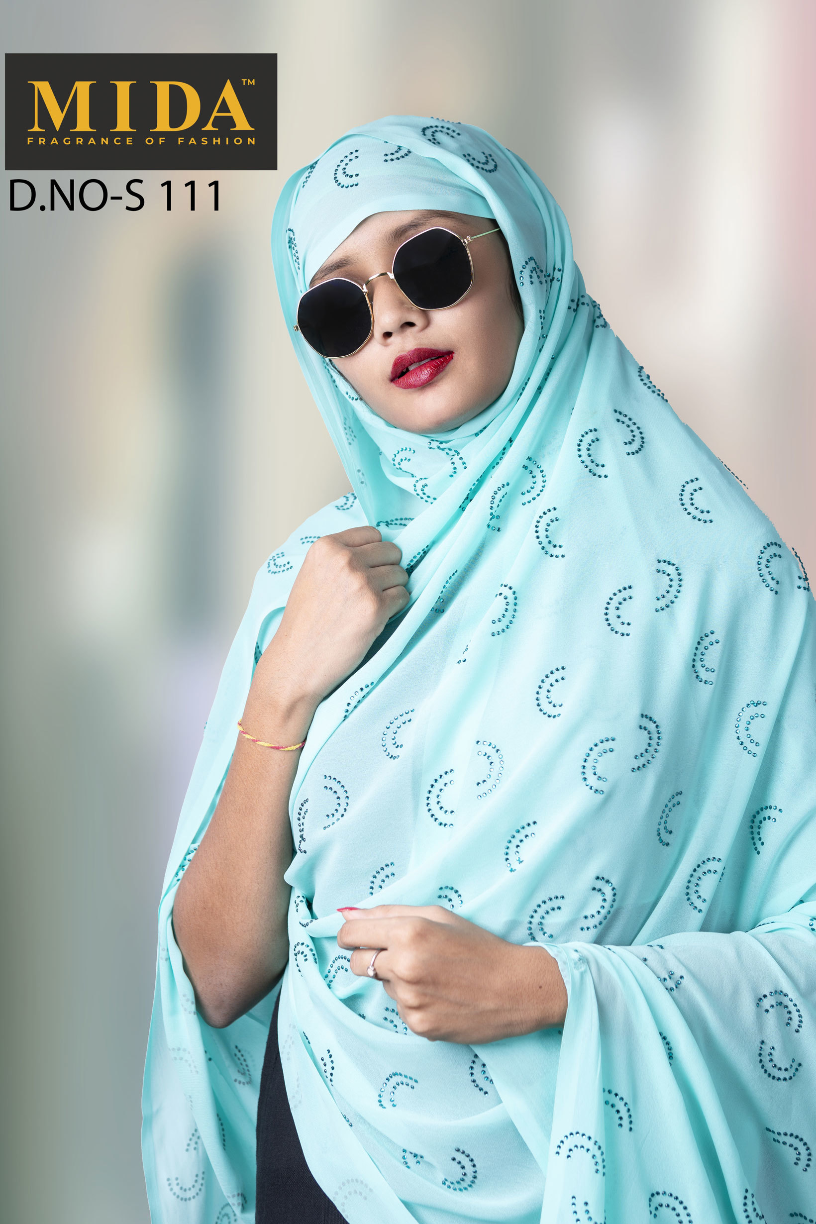 Mayafi Rhinestone Scarf