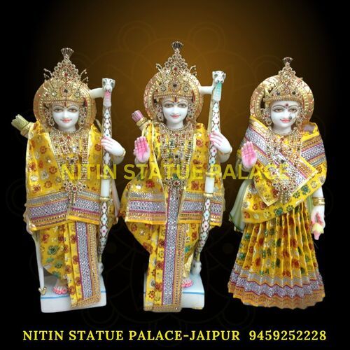 Marble Shri Ram Darbar Statue