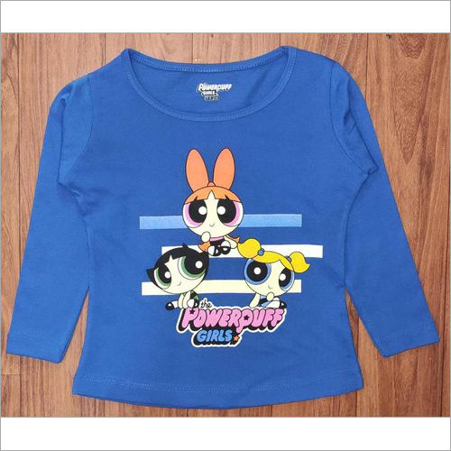 Girl's Full Sleeves Cotton T Shirt