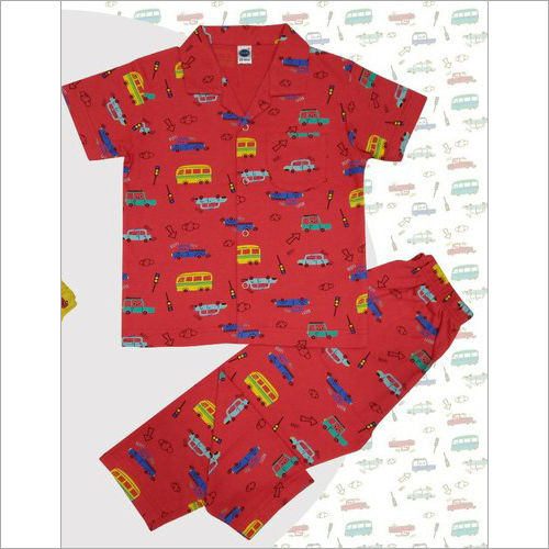 Boy's Half Sleeves Cotton Night Suits