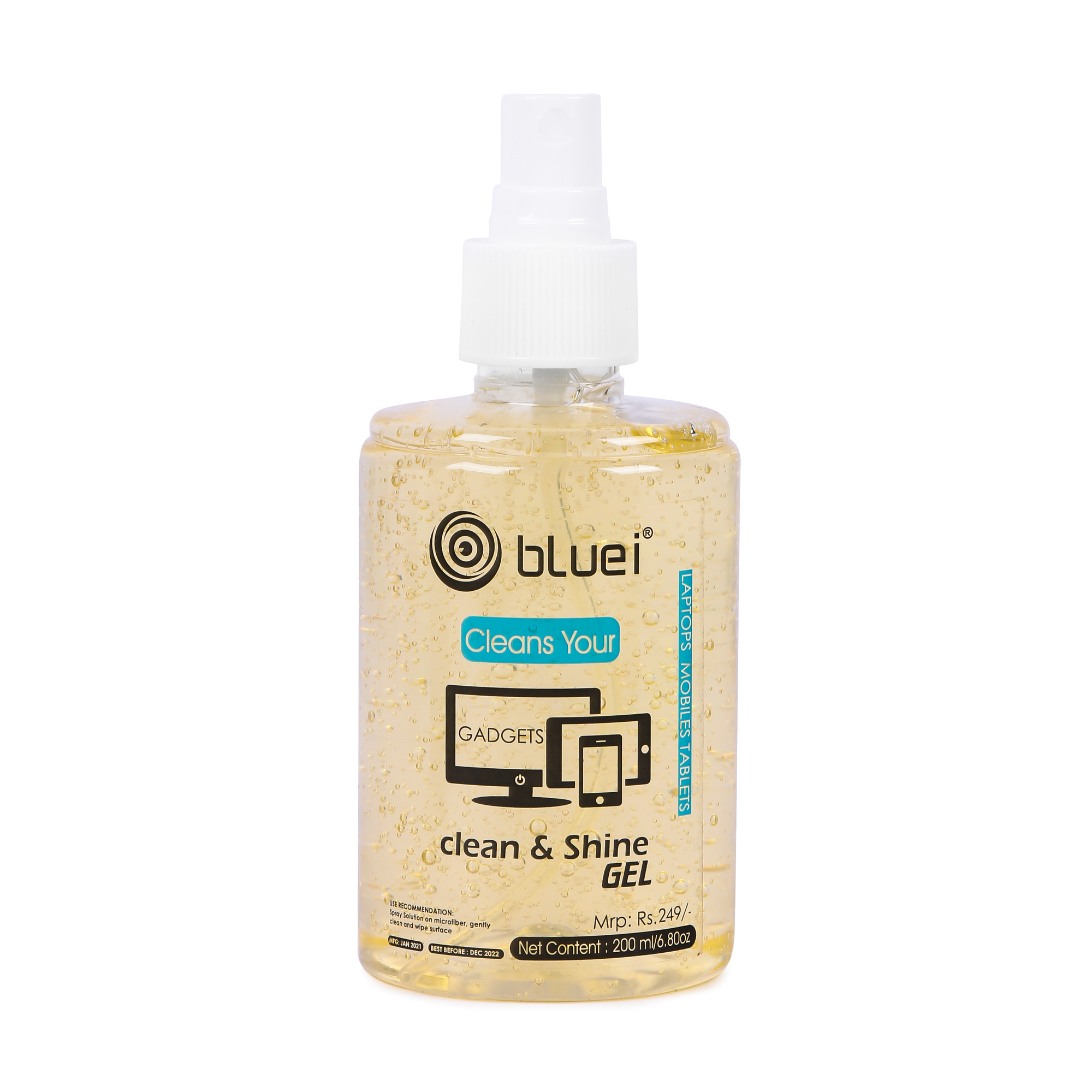 Bluei Liquid Spray 200ml Cleaning Gel with Cloth
