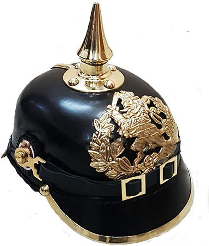 Wwi & Ii German Pickelhaube Hessen Helmet Leather Prussian Bavarian Helmet