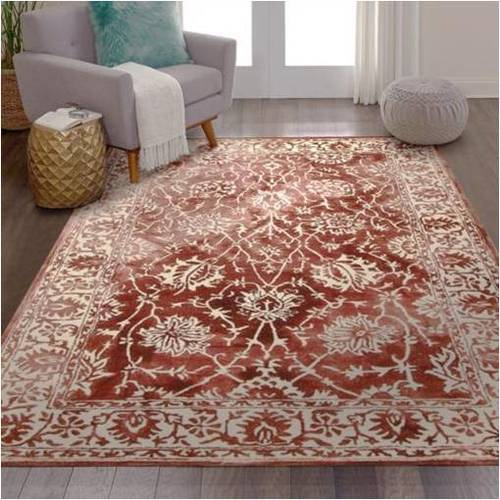 Selma Maroon Dip Dyed Persian Hand Tufted Carpet