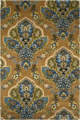 Chaz Beige Damask Hand Tufted Carpet