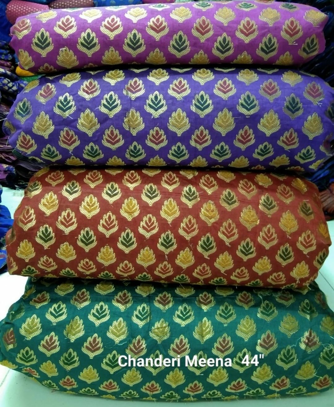 Chanderi Jari Butta Fabrics