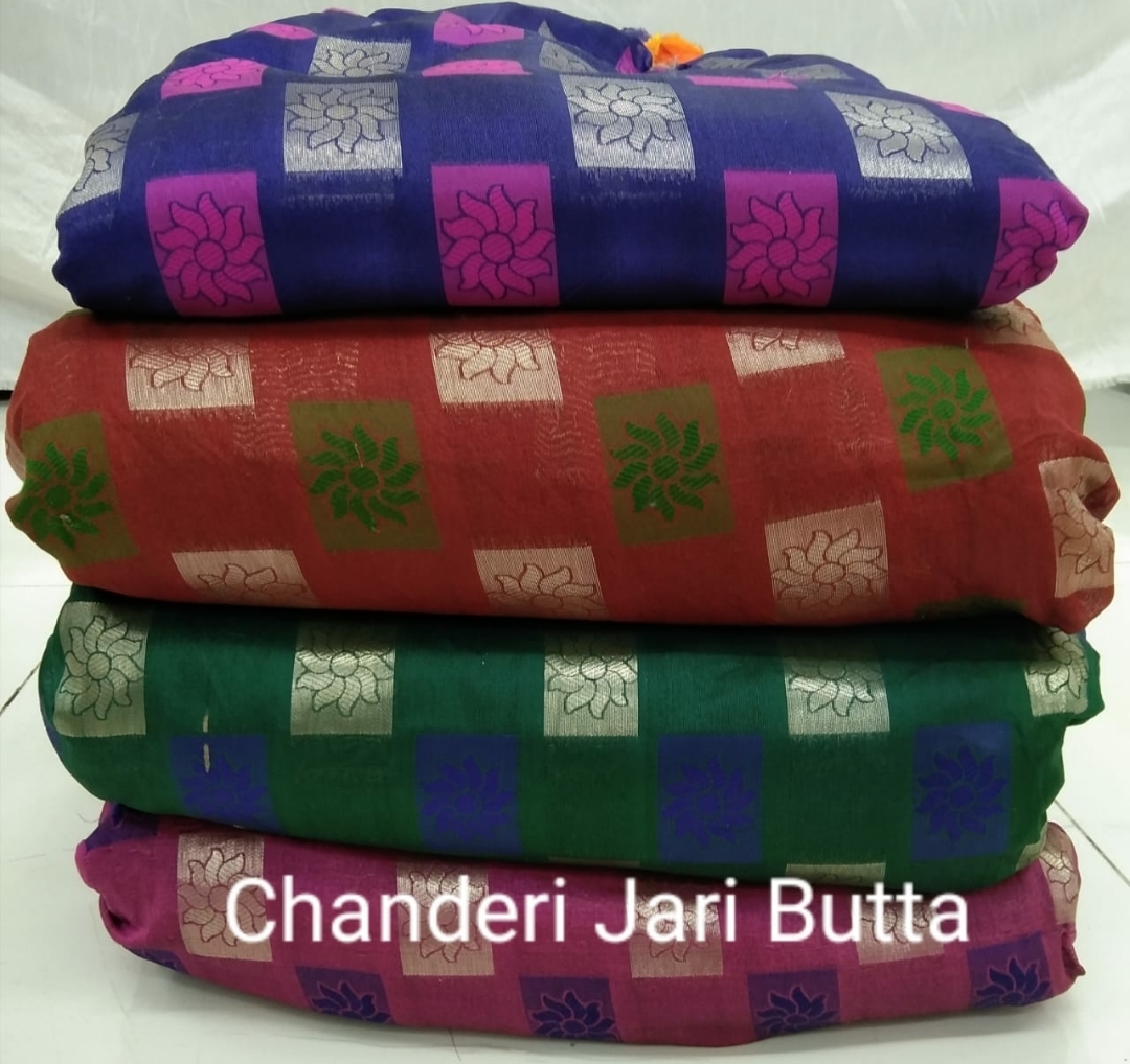 Chanderi Jari Butta Fabrics