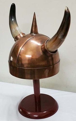 Spiked Viking Helmet with Horns Medieval King Armor Helmet Costume Helmet