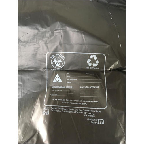 Black Printed Plastic Garbage Bags