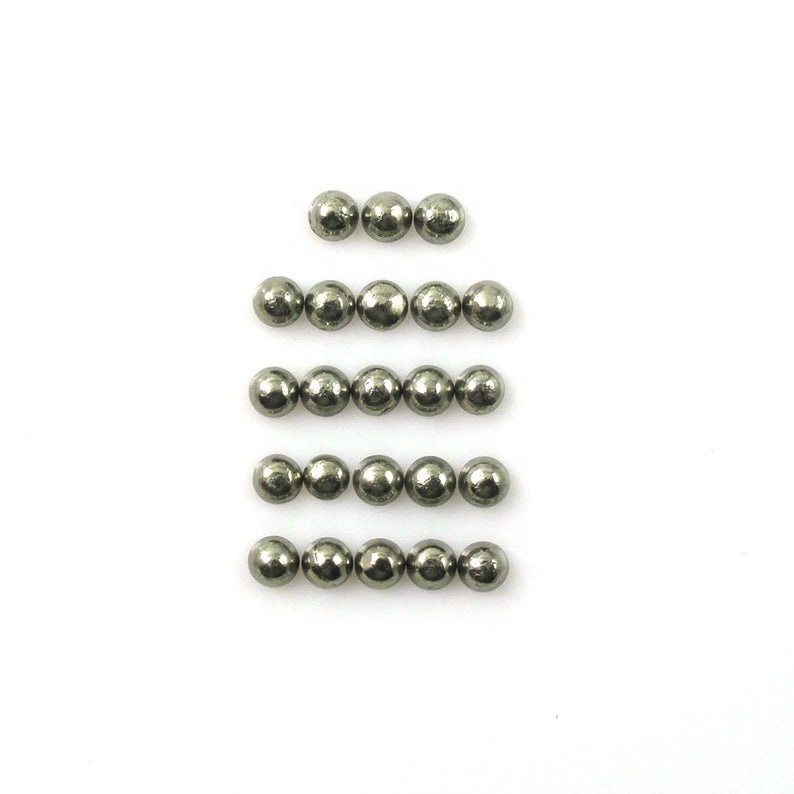 5mm Golden Pyrite Round Cabochon Loose Gemstones
