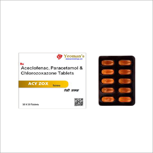 Aceclofenac, Paracetamol And Chlorzoxazone Tablets General Medicines