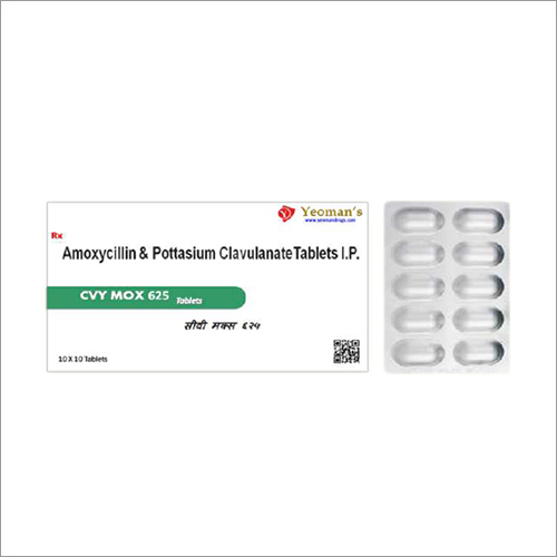 Amoxicillin And Potassium Clavulanate Tablets - 625 mg | Antibiotic Medicine Doctor Instructions Recommended Store in Dry Place