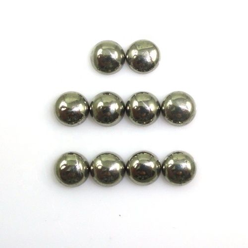 8mm Golden Pyrite Round Cabochon Loose Gemstones