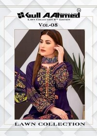 Gull Ahmed Vol 8 Luxury Lawn Cotton Karachi Printed Dress Material Catalog