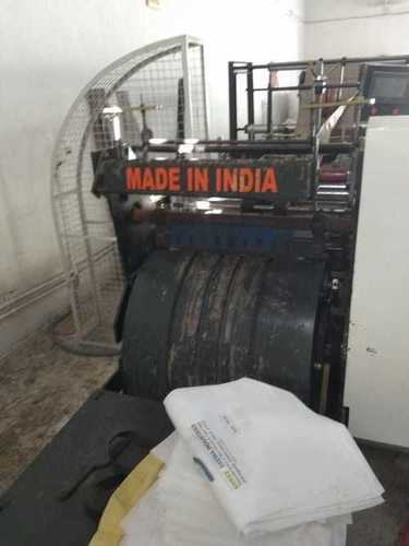 White & Gray Paper Bag Making Machine