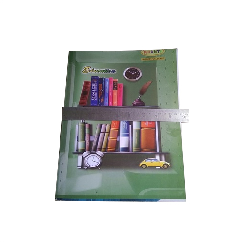 Foolscap Notebook - Large Size 220x280mm 100/150/200 Pages Soft Cover 70-80 GSM Paper | Pin Binding School Use Material
