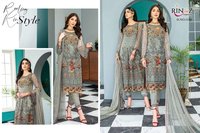 Rinaz Fashion Maryams Gold Vol 8 Georgette With Embroidery Work Pakistani Suit Catalog