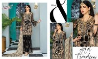 Rinaz Fashion Maryams Gold Vol 8 Georgette With Embroidery Work Pakistani Suit Catalog