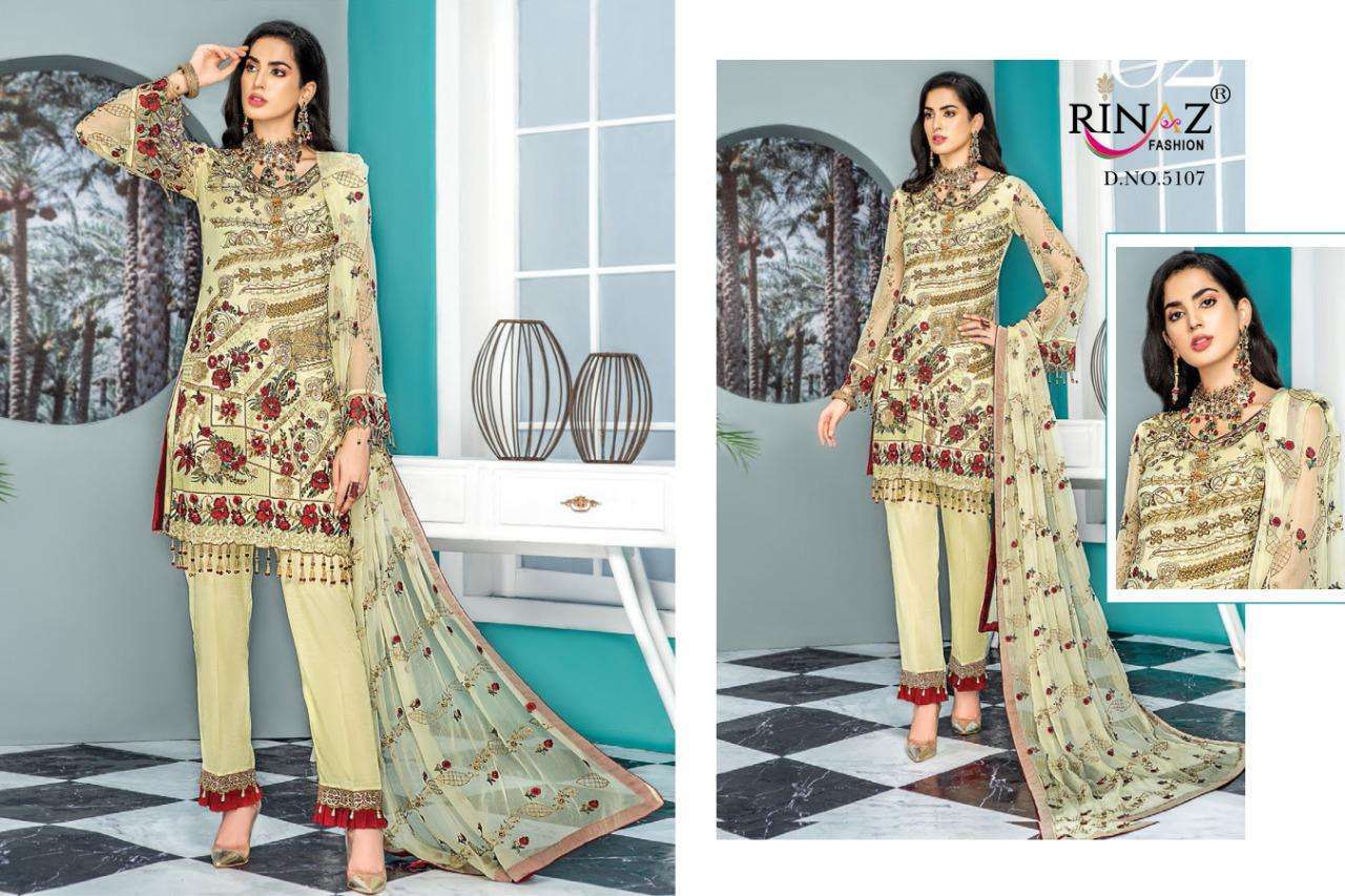 Rinaz Fashion Maryams Gold Vol 8 Georgette With Embroidery Work Pakistani Suit Catalog