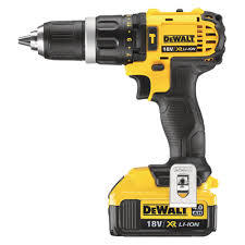 Yellow Dewalt Cordless Hammer Driver Drill Dcd776S2