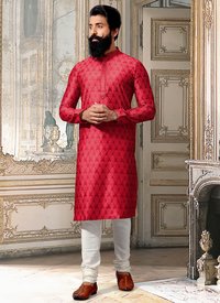 Designer Party Wear Silk Kurta With Pajama Catalog Collection