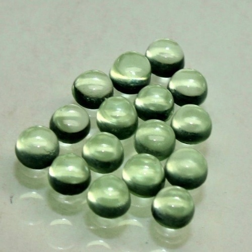 9mm Green Amethyst Round Cabochon Loose Gemstones