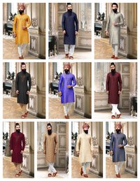 Designer Party Wear Vol 2 Silk Kurta With Pajama Catalog Collection