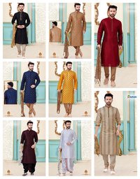 Festive Wear Mens Vol 1 Designer Kurta Payjama Mens Wear Catalog Collection
