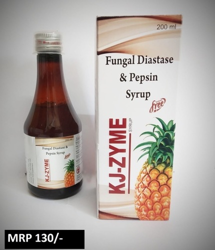 kj zyme syp Fungal Diastase And Pepsin Syrup 200 ml