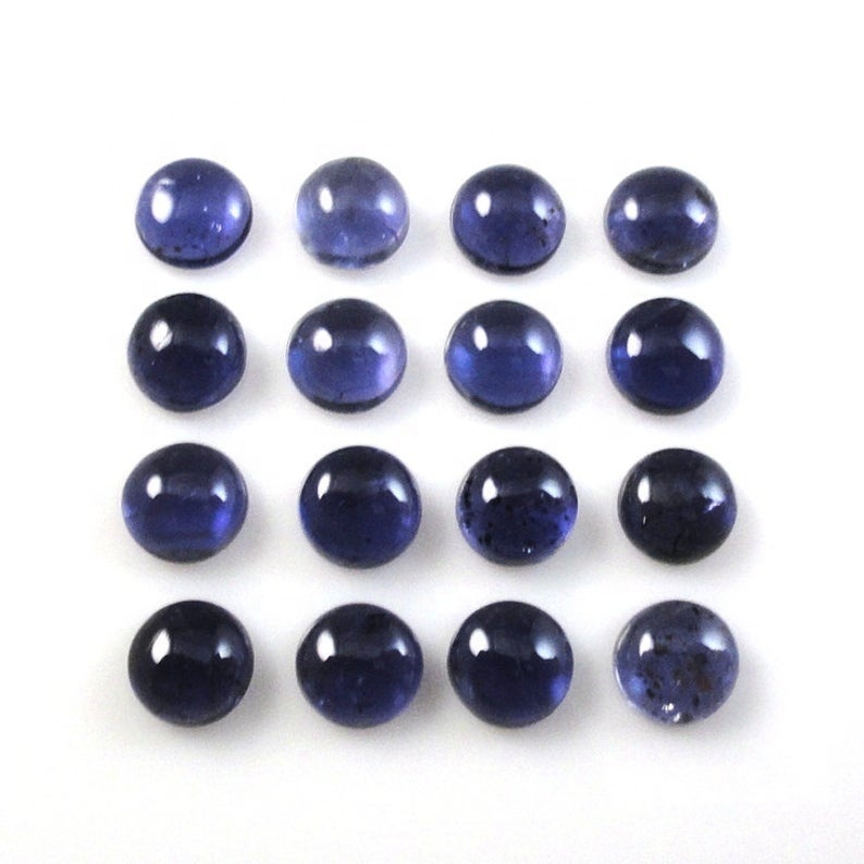 2mm Iolite Round Cabochon Loose Gemstones
