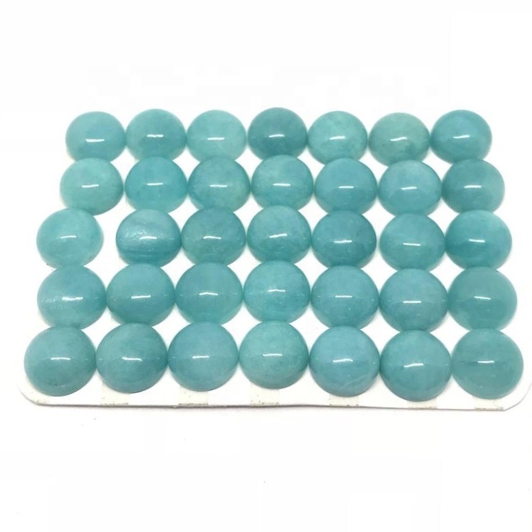 4mm Amazonite Round Cabochon Loose Gemstones