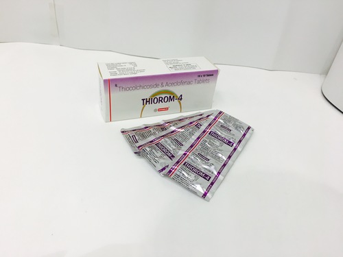 Thiocolchicoside 4mg & Aceclofenac 100 mg By RHOMBUS PHARMA PVT. LTD.