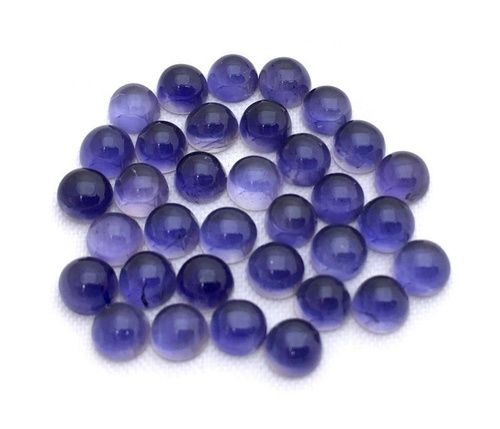 5mm Iolite Round Cabochon Loose Gemstones