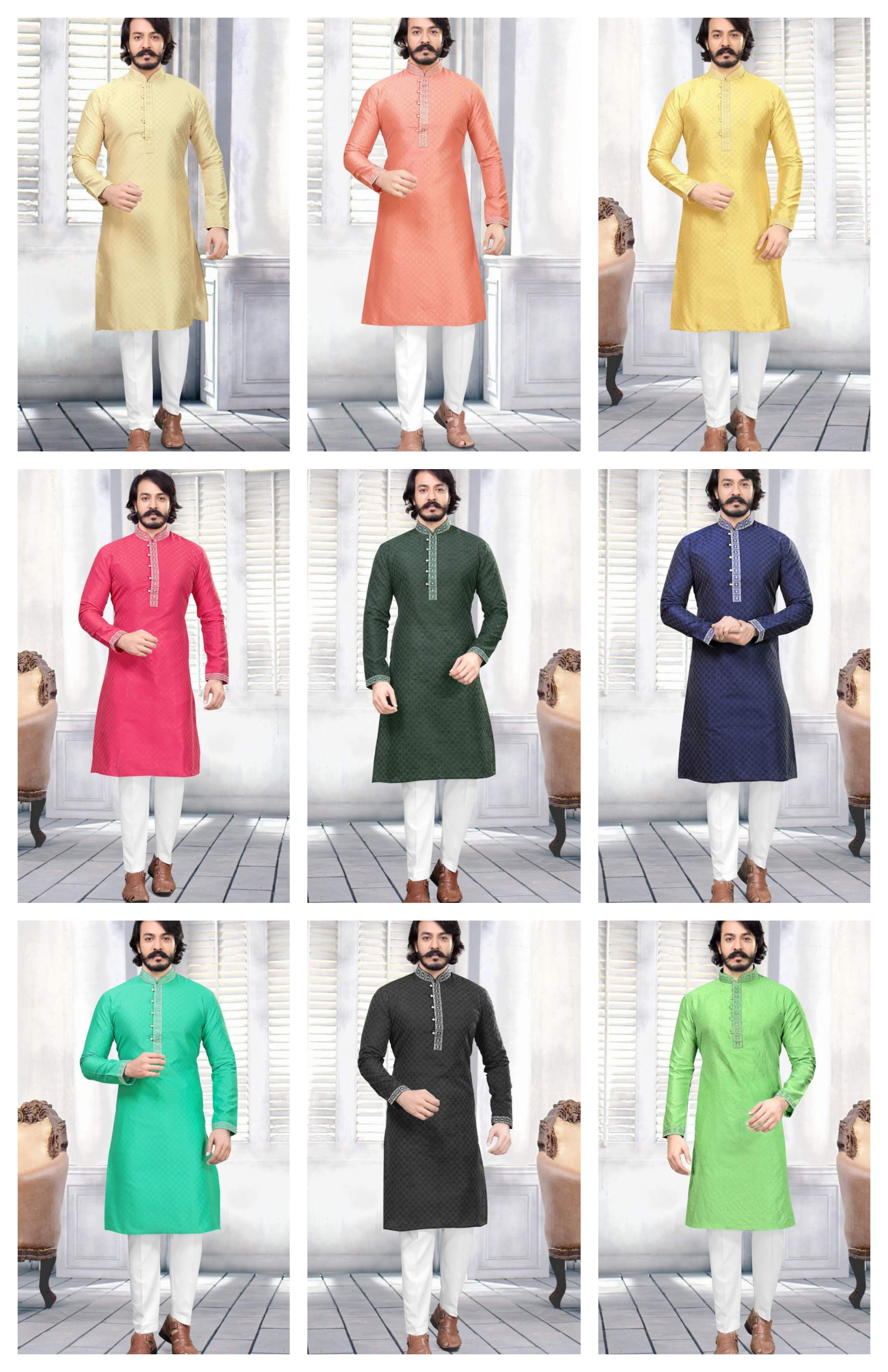 Designer Outlook Vol 15 Festive Wear Kurta Pajama Catalog Collection