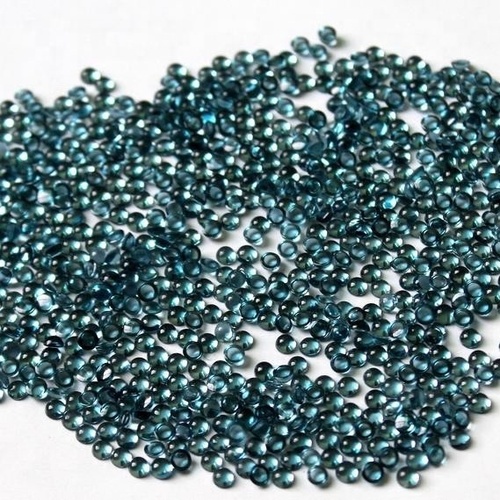 3mm London Blue Topaz Round Cabochon Loose Gemstones