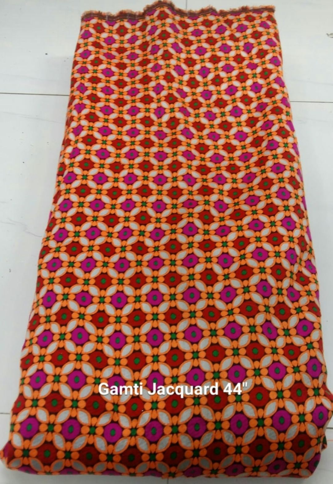 Polyester Gamthi Jacquard Fabric