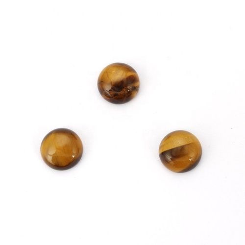 6mm Tiger Eye Round Cabochon Loose Gemstones Grade: Aaa