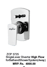 Single Lever Divertor High Flow forBath and Shower System(4way)