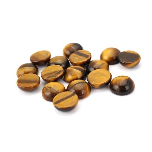 9mm Tiger Eye Round Cabochon Loose Gemstones