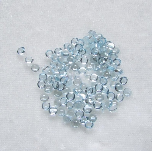 2mm Sky Blue Topaz Round Cabochon Loose Gemstones