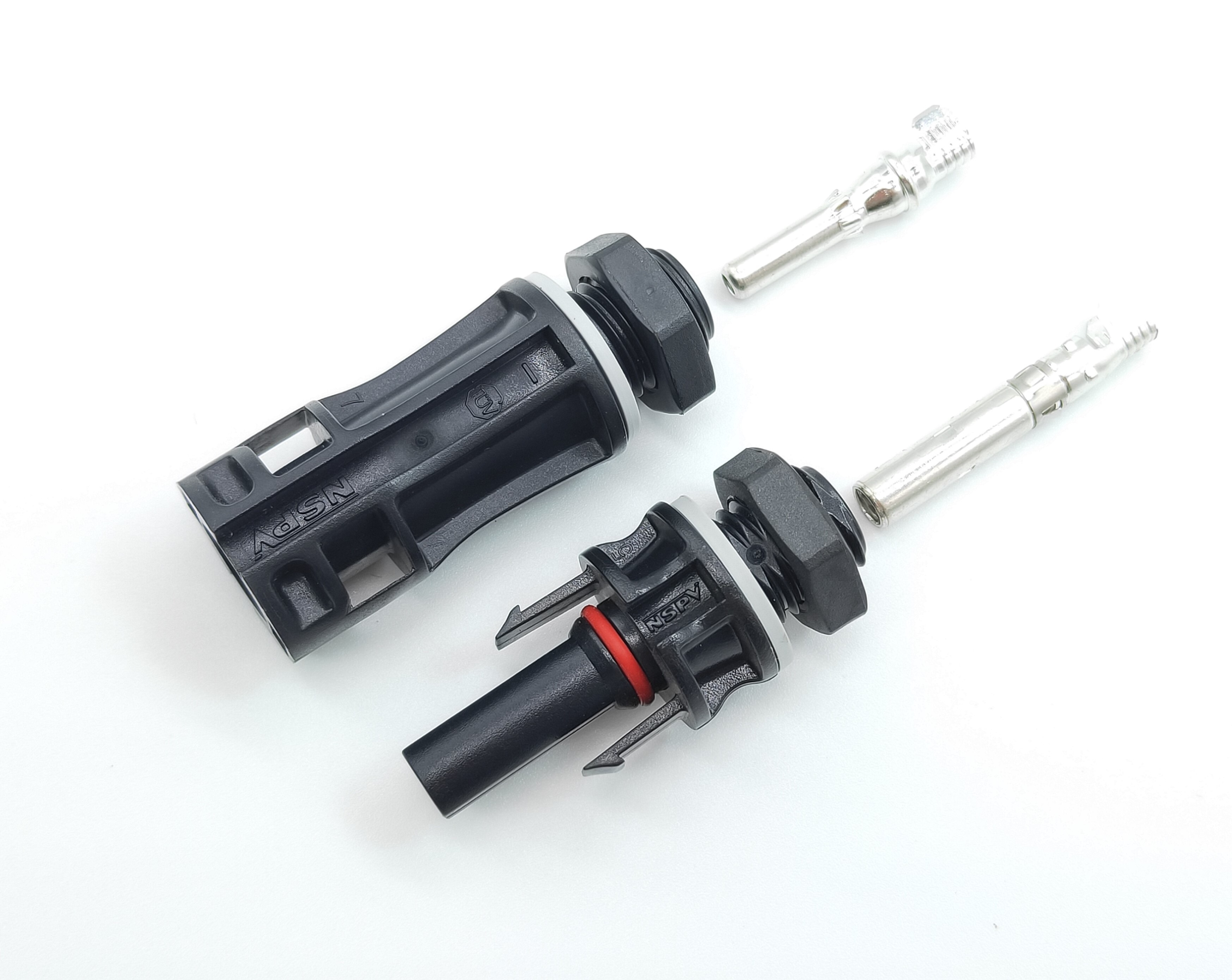 NSPV Hot Sale PV4.0 Solar Panel Connectors 1500VDC Long Type IP67 Waterproof PV Panel Connectors
