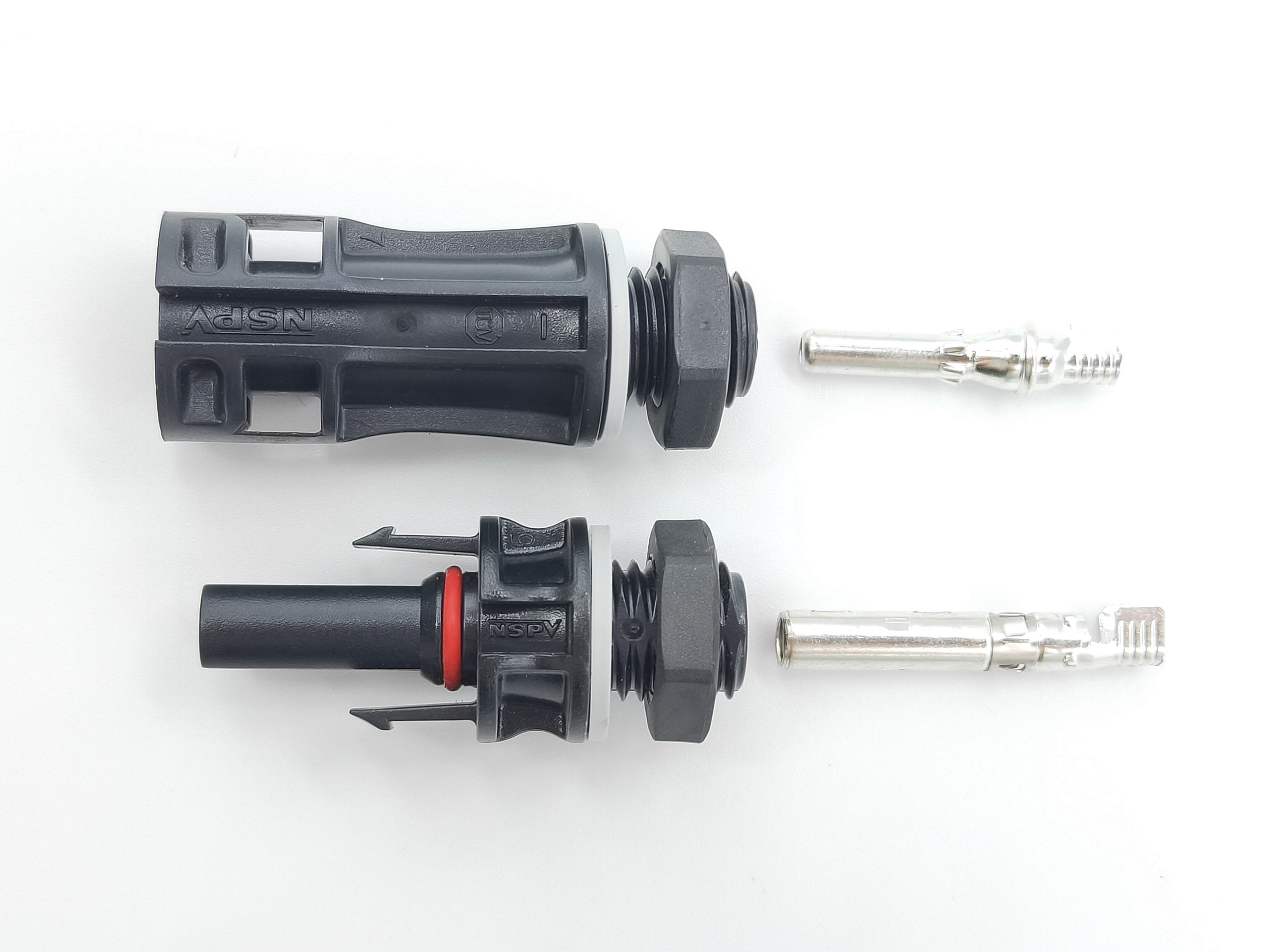 NSPV Hot Sale PV4.0 Solar Panel Connectors 1500VDC Long Type IP67 Waterproof PV Panel Connectors